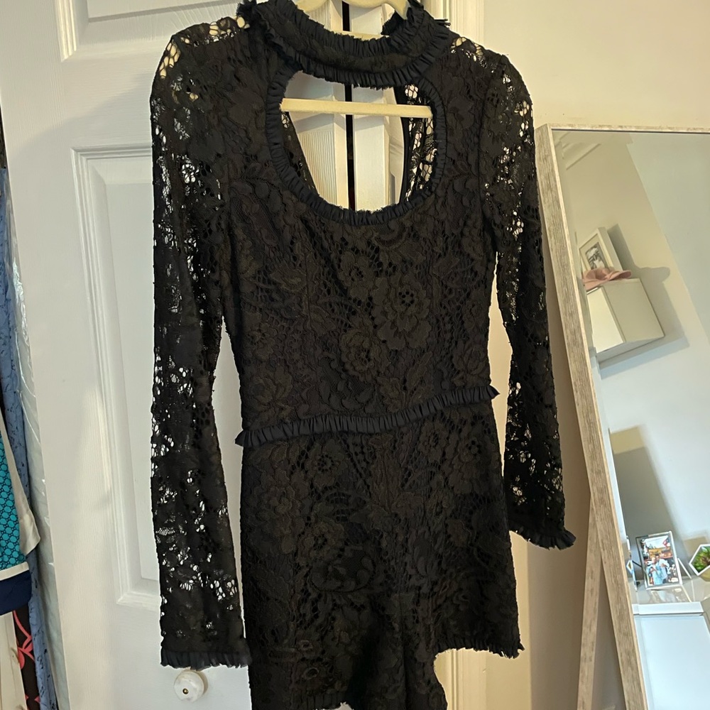 Alexis Leonardo Navy Blue Romper